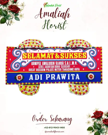 Papan Bunga Ucapan Selamat Sapari